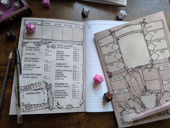 TTRPG Player Notebooks
