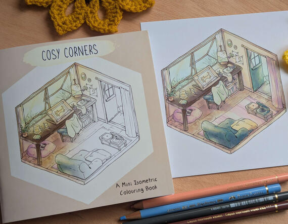 Cosy Corners - Isometric Colouring book