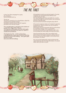 'The Pie Thief' - DnD One Shot - Page Sample