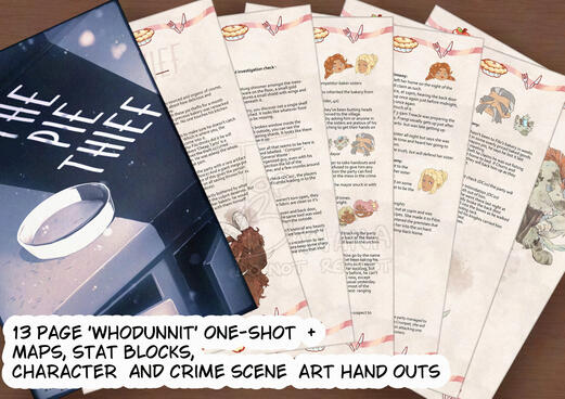'The Pie Thief' - DnD One Shot - Page Sample