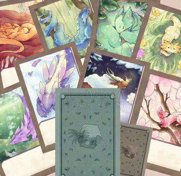 Terrarium Dragon Card Illustrations (promo image) - 2025