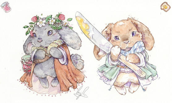 'Jam and Butters' - 2022 Pet Commission